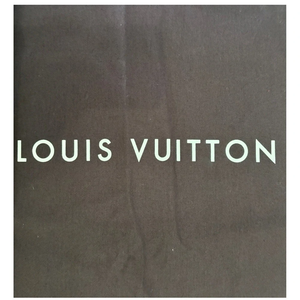 Louis Vuitton Brown Cotton Canvas Garment Bag Suit Cover Travel 54x23